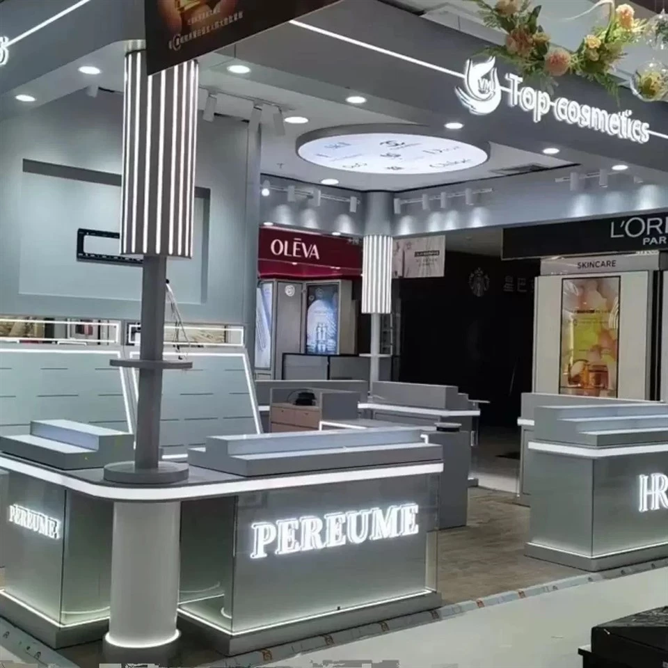Perfume Make Up Display Stand For Duty Free Shop