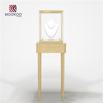 Custom Gweledigaeth Llawn Frameless Arddangos Cabinet Moethus Manwerthu Modern Siop Gwydr Arddangos Arddangosfa Acrylig Addasadwy Pedestal Amgueddfa Gwydr